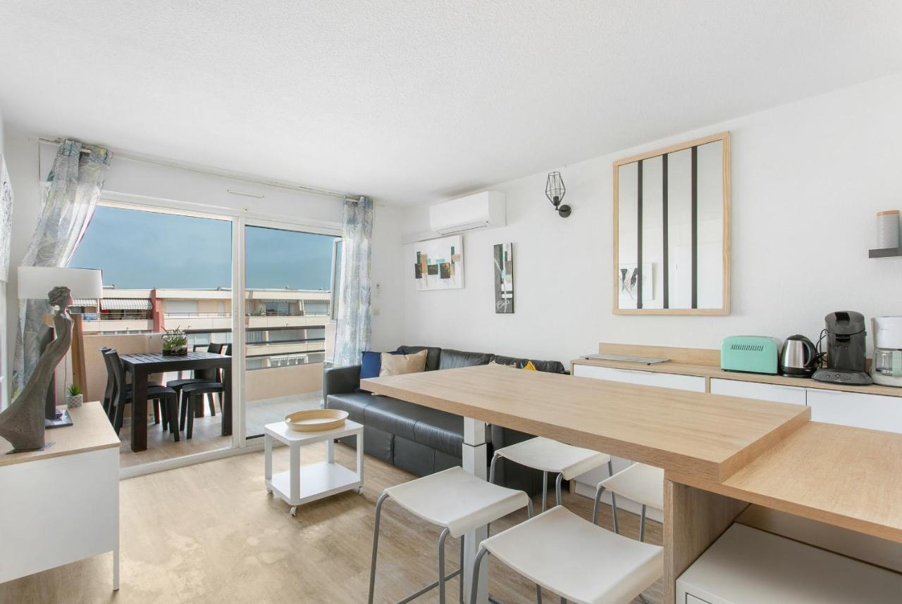 Appartement T3 Terrasse Vue Sur Mer, Piscine, Parking, Wifi Et Clim Сет Экстерьер фото